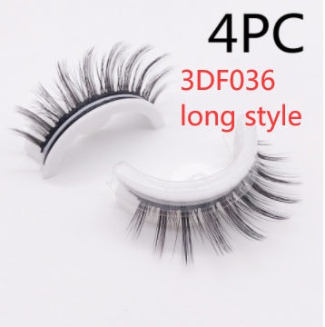 Reusable 3D Mink Lashes Natural False Eyelashes Self Adhesive Fake Glue Free Makeup Eyelash Extension Silk Reusable 3D Mink Lashes Natural False Eyelashes Self Adhesive Fake Glue Free Makeup Eyelash Extension Silk
